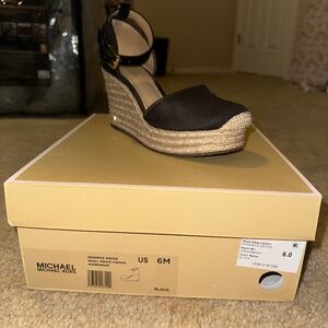 Michael Kors Black Wedges